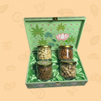 Premium 4 Jar Dry Fruits Gift Box – Healthy & Elegant Gifting Choice