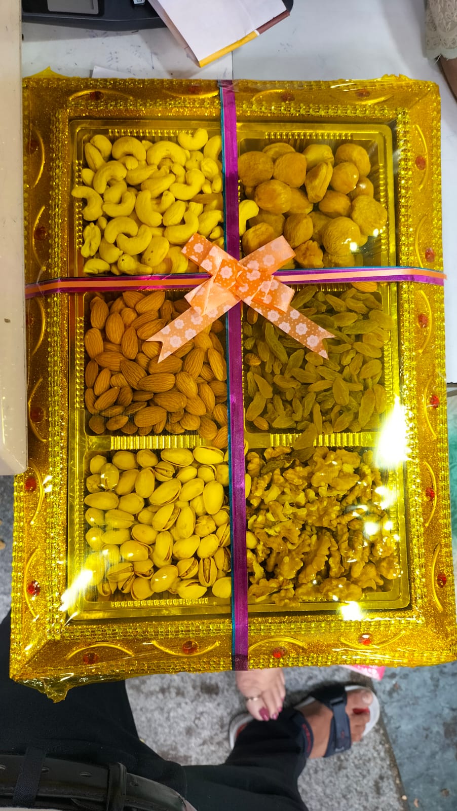 premium dry fruit tray 6 khana