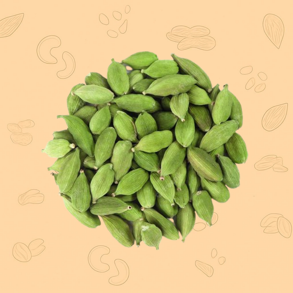 Green Cardamom Medium Size (Elaichi) – The “Queen of Spices”