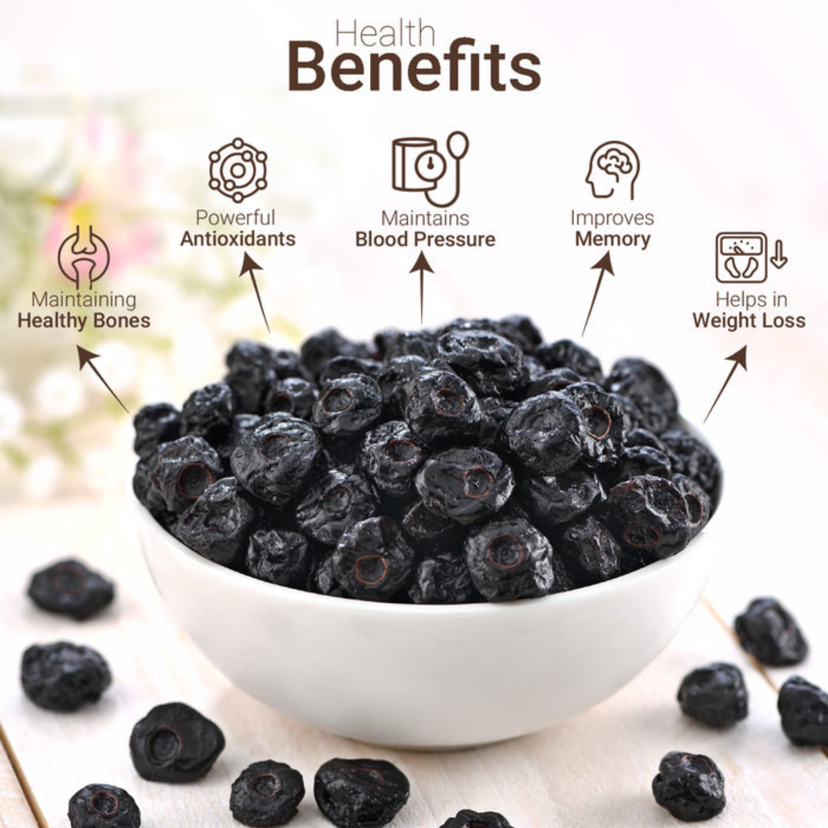 Premium Dried Blueberries